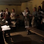 Dziedam Zaubes baznīcā dievkalpojumā
