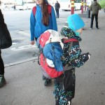 Jaunākais grupas dalībnieks, kas ar lielo somu nogāja visu ceļu, aptuveni 15 km