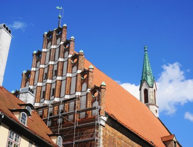Svētā Jāņa baznīcas rekonstruētā fasāde